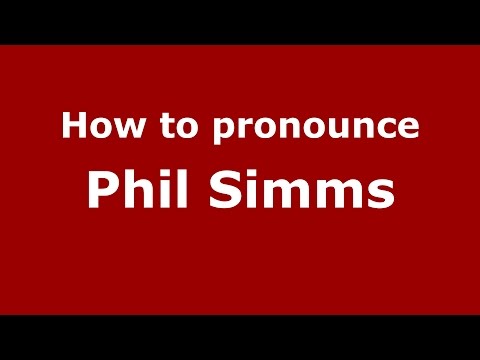 How to pronounce Phil Simms (American English/US)  - PronounceNames.com