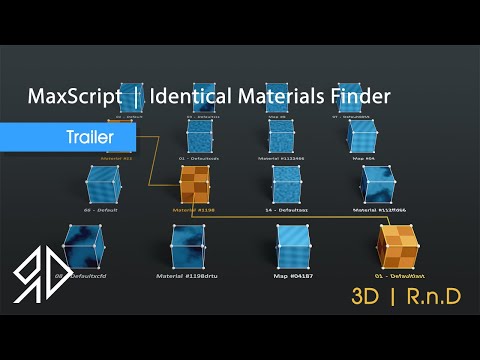Identical Materials Finder | 3Ds Max - MaxScript