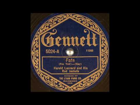 Harold Leonard & his Red Jackets - Fate (1922)
