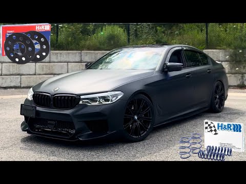 BMW G30 540i M SPORT / H&R LOWERING SPRINGS + SPACERS INSTALL