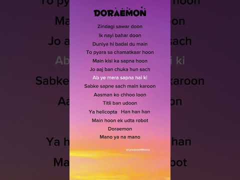 Divyanshu Singh – Doraemon song (Lyrics) #songlyrics #lyrics #song #doraemon
