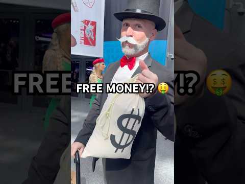 Monopoly Man Opens Up The Banks In New York! #monopoly #trending #shorts