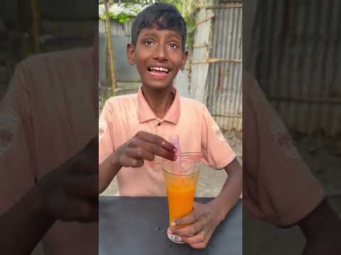 My Little Brother Taught Me How to Drink Juice 😂🥤