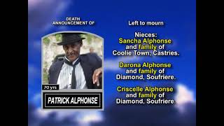 Patrick Alphonse ~ Long Obituary
