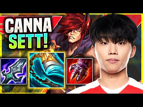 CANNA IS SO CLEAN WITH SETT! - T1 Canna Plays Sett Top vs Irelia! | Season 11