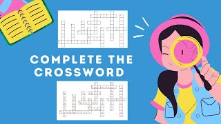 Crossword Puzzle Game In English | Puzzles With Answers | Complete the crossword search game puzzle
