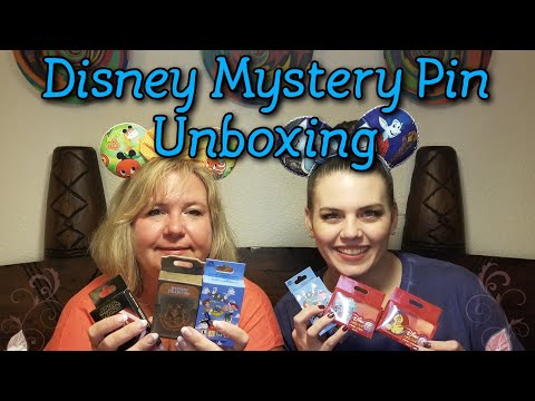 Disney Mystery Pin Unboxing From WDW