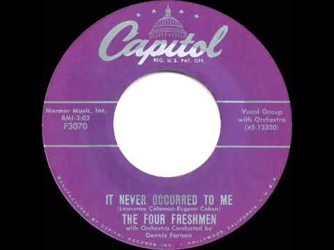 1955 Four Freshmen - It Never Occurred To Me