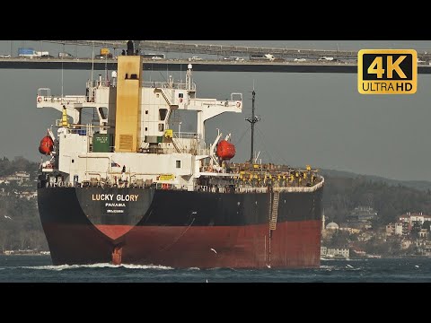 Giant Ships Passing the Bosphorus | 19 JAN 2024 | No Music!