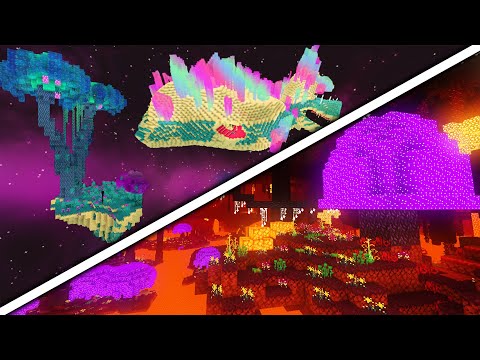 🔥Top 18 MODS that IMPROVE NETHER and END for Minecraft 1.16.5✅[Forge & Fabric]👉Biomas, Mobs...