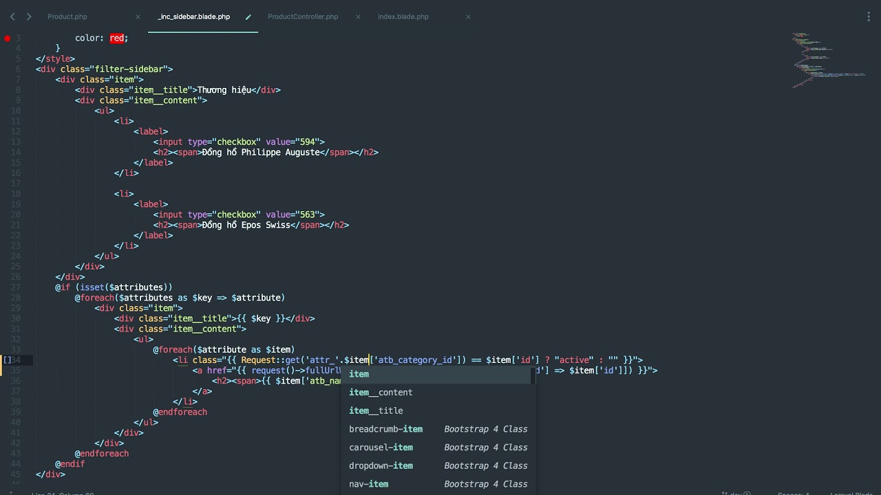 [Seri] - Website đồng hồ - Tạo bộ lọc tìm kiếm sản phẩm - Fix lại phần search tt  - Phần 4
