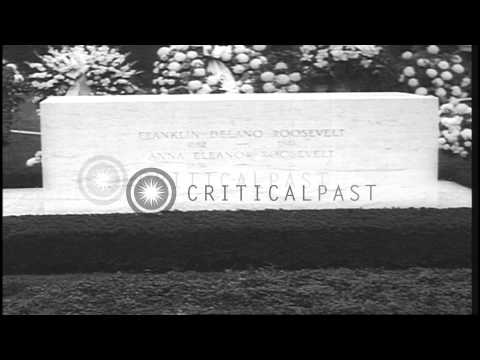 President Kennedy and others attend the funeral of former First Lady Eleanor Roos...HD Stock Footage