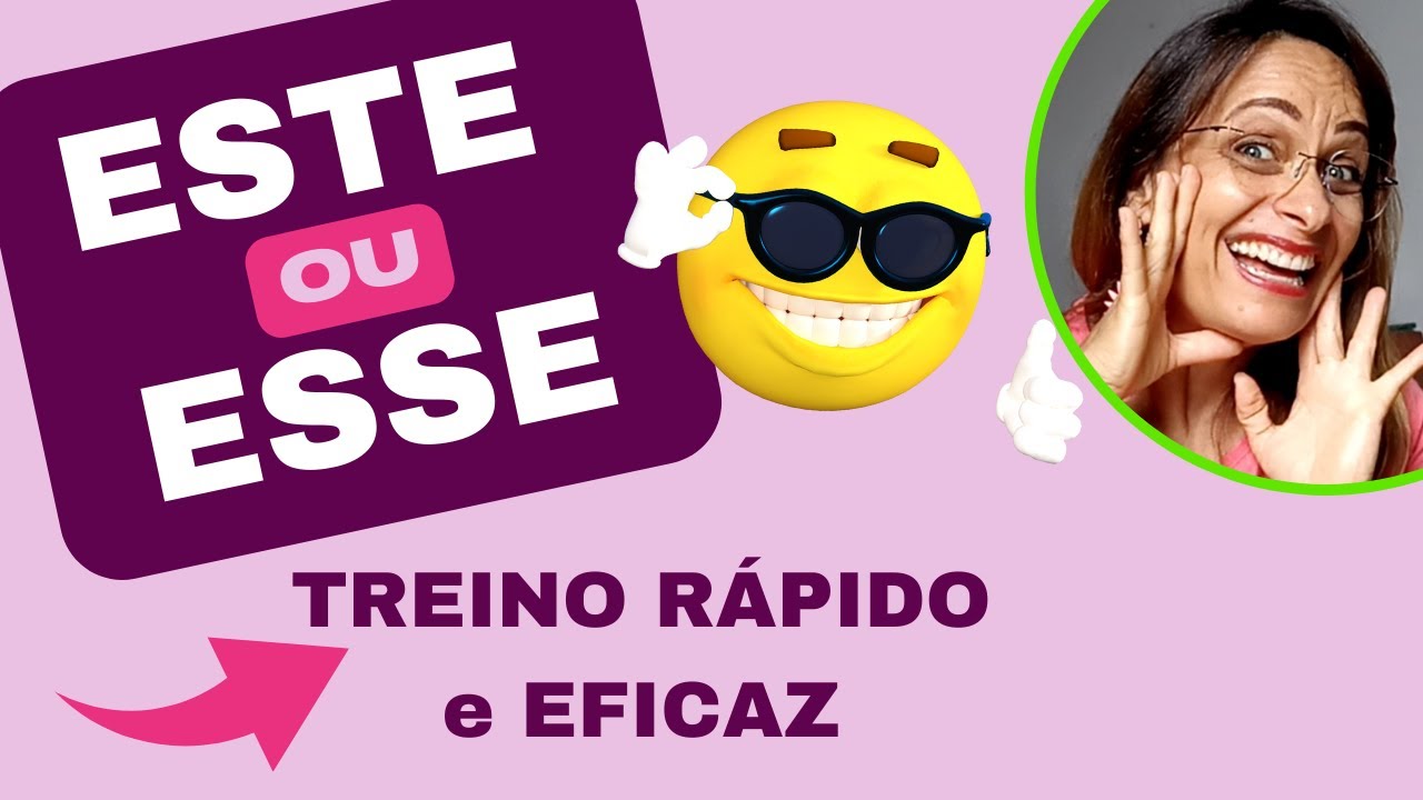 Exercícios PRONOMES DEMONSTRATIVOS | concurso | Este ou esse como usar
