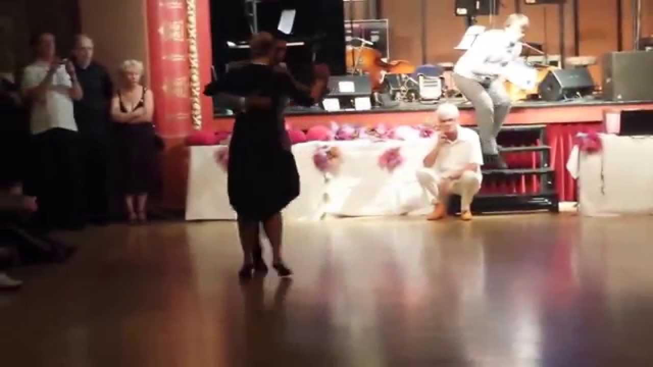 Ivan Terrazas and Sara Grdan - Dancing 1/4 tango, argentine Tango (2014-07-26 Tampere, Finland)