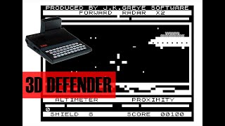 3D Defender on the ZX81. It's been a long time.