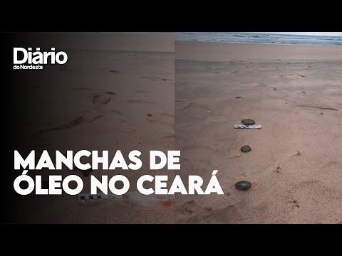 Manchas de óleo são encontradas em praias de Fortaleza e Aquiraz