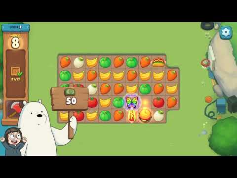 We Bare Bears the Puzzle for Kakao Level 2 - No Boosters