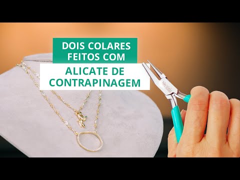 COLARES FEITOS COM ALICATE DE CONTRAPINAGEM | Aprenda a usar essa ferramenta para montar semijoias