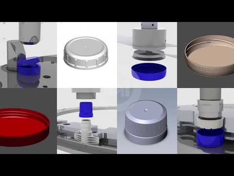 CRC Assembly and Lining / Wadding on one platform (Child resistant closures)