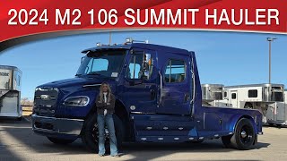 A preview image of the linked video showcasing 2024 Freightliner M2 106 Plus Summit Hauler
