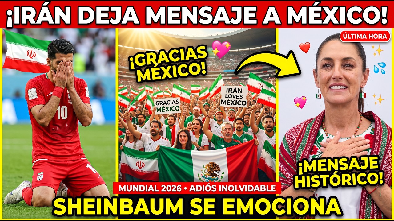 ¡EL MUNDO LLORA! IRÁN se DESPIDE del MUNDIAL y MÉXICO RECIBE un MENSAJE INOLVIDABLE
