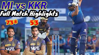 MI vs KKR Full Match Highlights 23 September 2021 🤩 || MI vs KKR Match Highlights || #MIvsKKR #IPL