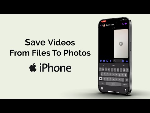 How to Save Videos From Files to Photos App on iPhone?