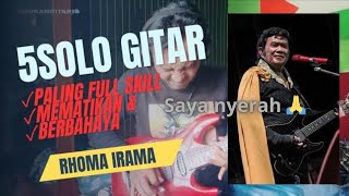 Download lagu 5 melodi gitar RHOMA IRAMA paling MEMATIKAN & BERBAHAYA part.1 #rhomairama #sologitar mp3
