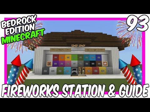 All In One Firework Station Tutorial & Guide In Minecraft Bedrock (MCPE/Xbox/PS4/Switch/Windows10)