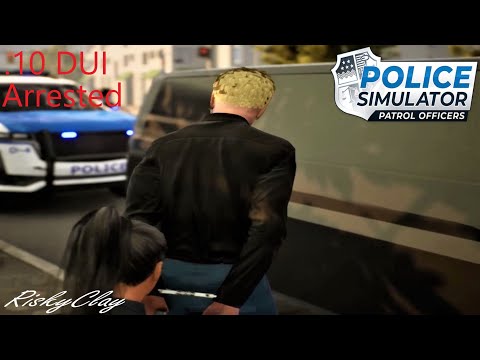 POLICE SIMULATOR PATROL OFFICER Ep#24 Excessive smoking pull over Arrested for DUI .10 Intoxicated