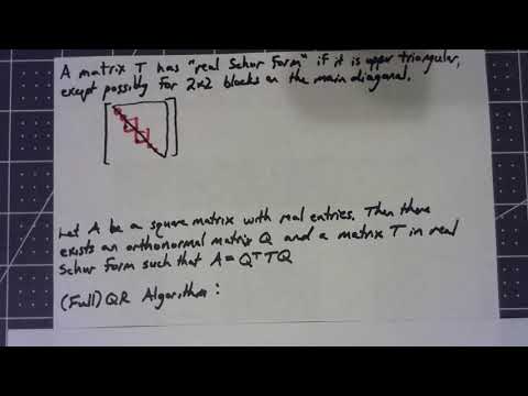 Numerical Analysis 12.2.2 Full QR Algorithm