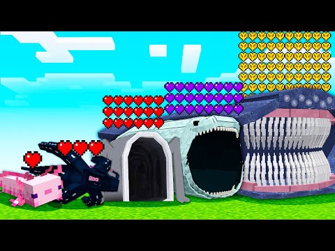 How much HP does each sea monster have in Minecraft?