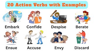 20 Powerful English Formal Action Verbs with Meanings & Examples | Improve Your Vocabulary Fast
