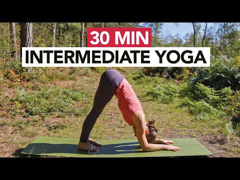 30 Min Intermediate Yoga Flow to Improve Strength & Flexibility