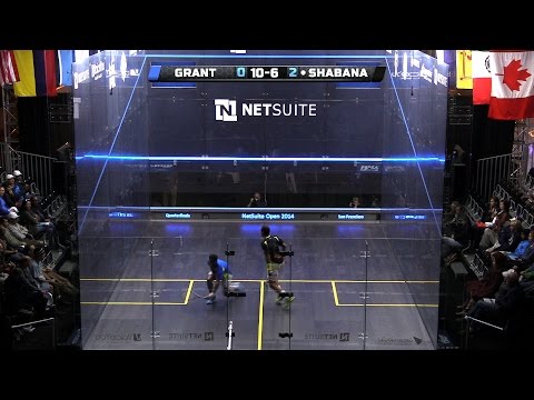 Squash : 2014 Netsuite Open - QF Roundup - Grant v Shabana