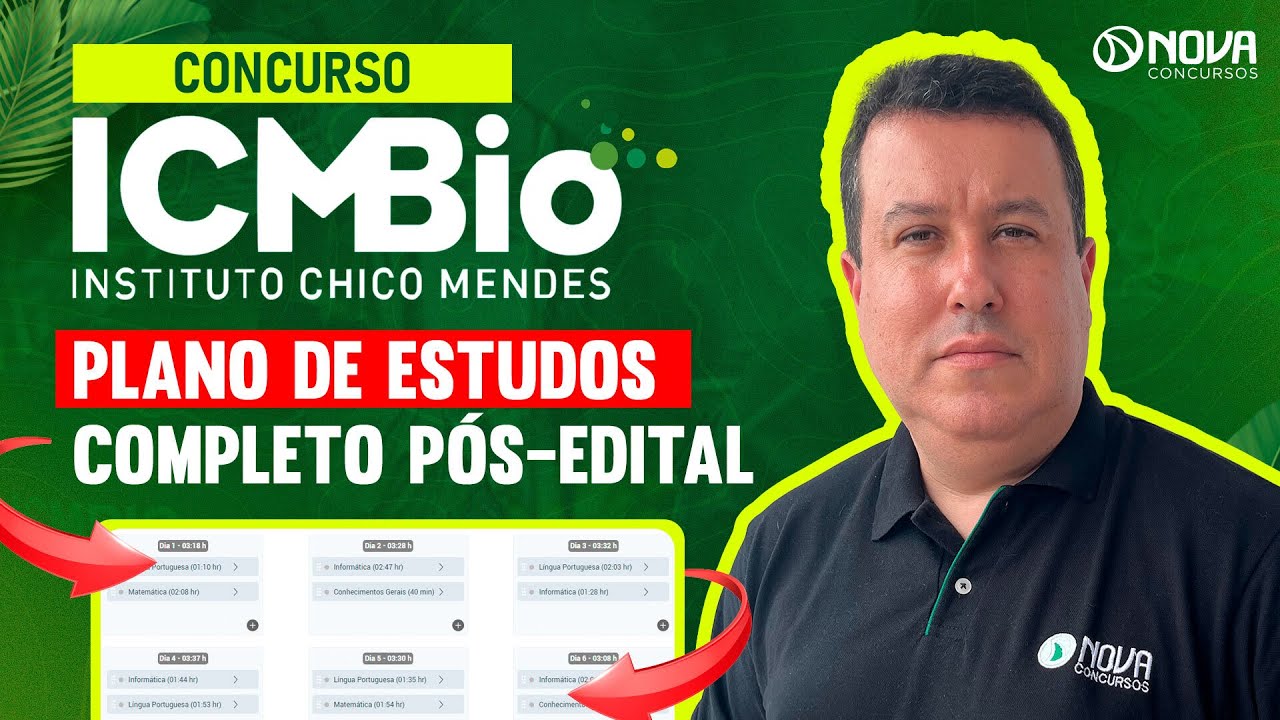 COMO ESTUDAR PARA O CONCURSO ICMBIO 2024 🚀