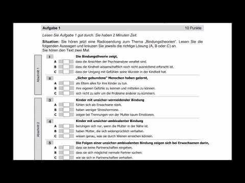 ÖSD Zertifikat C1/ Hörverstehen C1 Teil 1mit Lösung