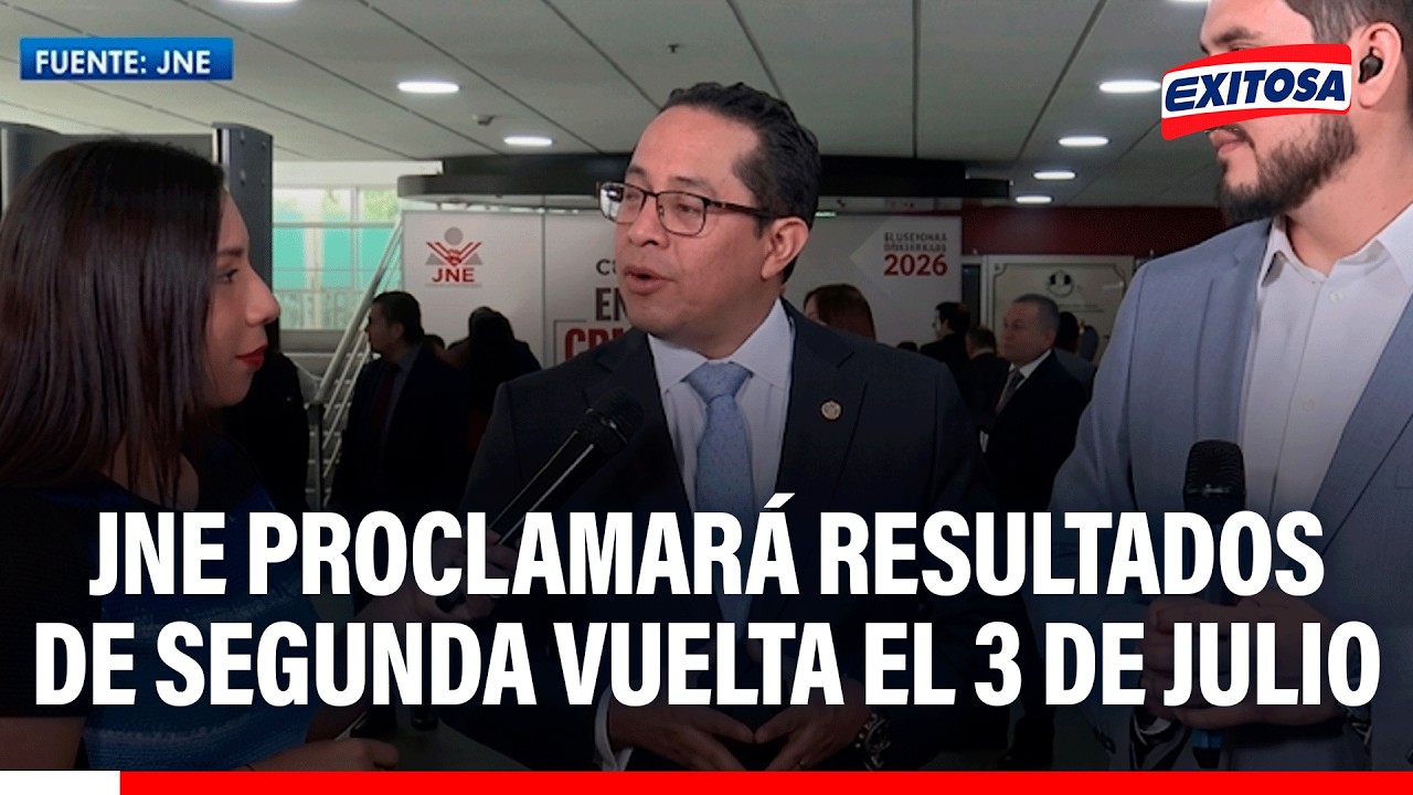 🔴🔵 Roberto Burneo confirmó que proclamación de resultados se realizará el viernes 3 de julio