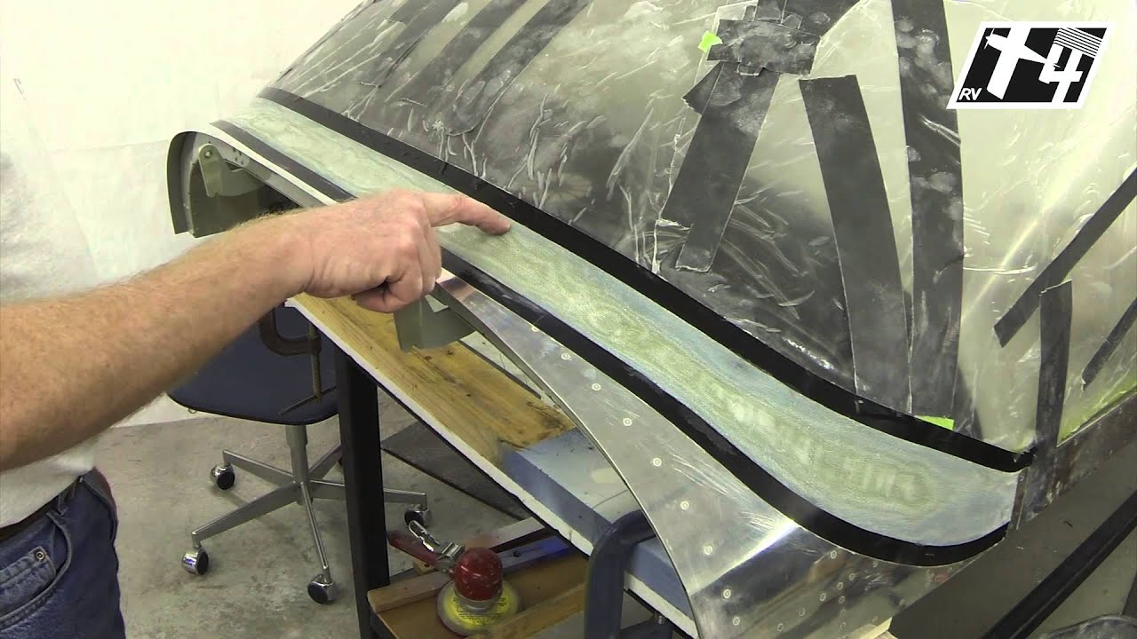 Aviation Vans RV Aircraft RV14 Canopy Fairing Area Preparation Part 04