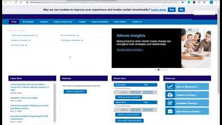 Athene Website Login & Training