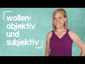 Das Verb Wollen Auf Deutsch Objektiv Und Subjektiv B2 C1 Mit Jenny
