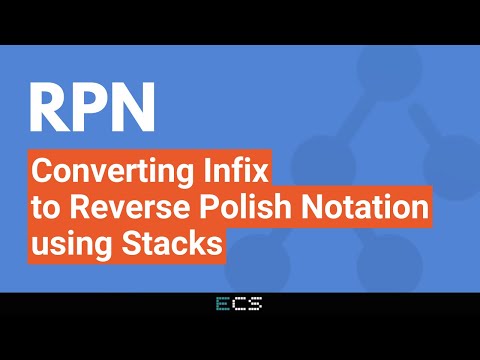 Infix to Reverse Polish Notation (RPN) using Stacks