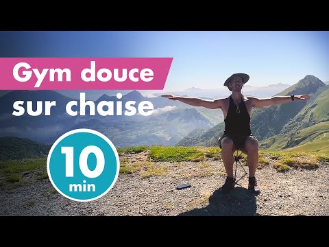 Gentle chair-based exercise: full-body session (10 minutes) in the Pyrenees