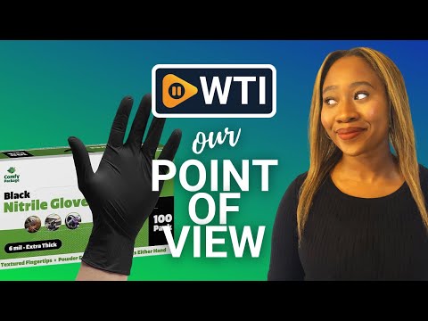 Comfy Package Black Nitrile Disposable Gloves - WTI product video review