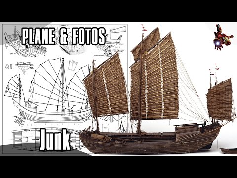 The JUNK model ship PLANS & PHOTOS * SUPER ScaleModeling HEROES