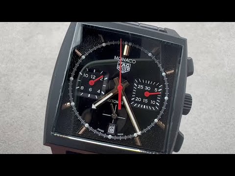 TAG Heuer Monaco "Dark Lord" Tribute Edition CBL2180.FC6497 - Hands-On Review & Features Overview