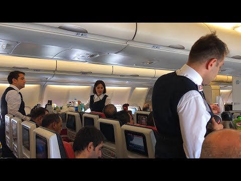Turkish Airlines Airbus A330-300 Economy Class Flight Istanbul to Amsterdam