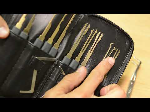 Ganzua Goso 24 piezas para abrir Cerraduras de cerreta, multipunto y cilindro de moto o carro