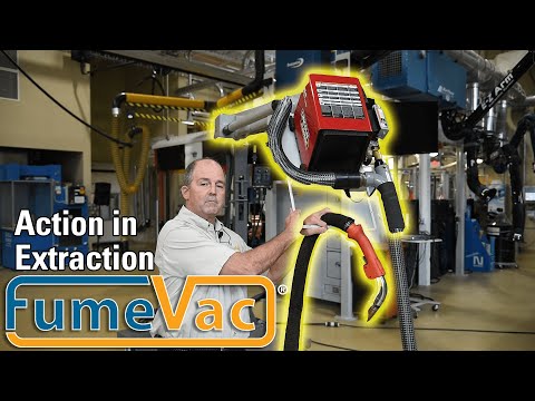 FumeVac Action in Extraction EZ Reach Welding Boom