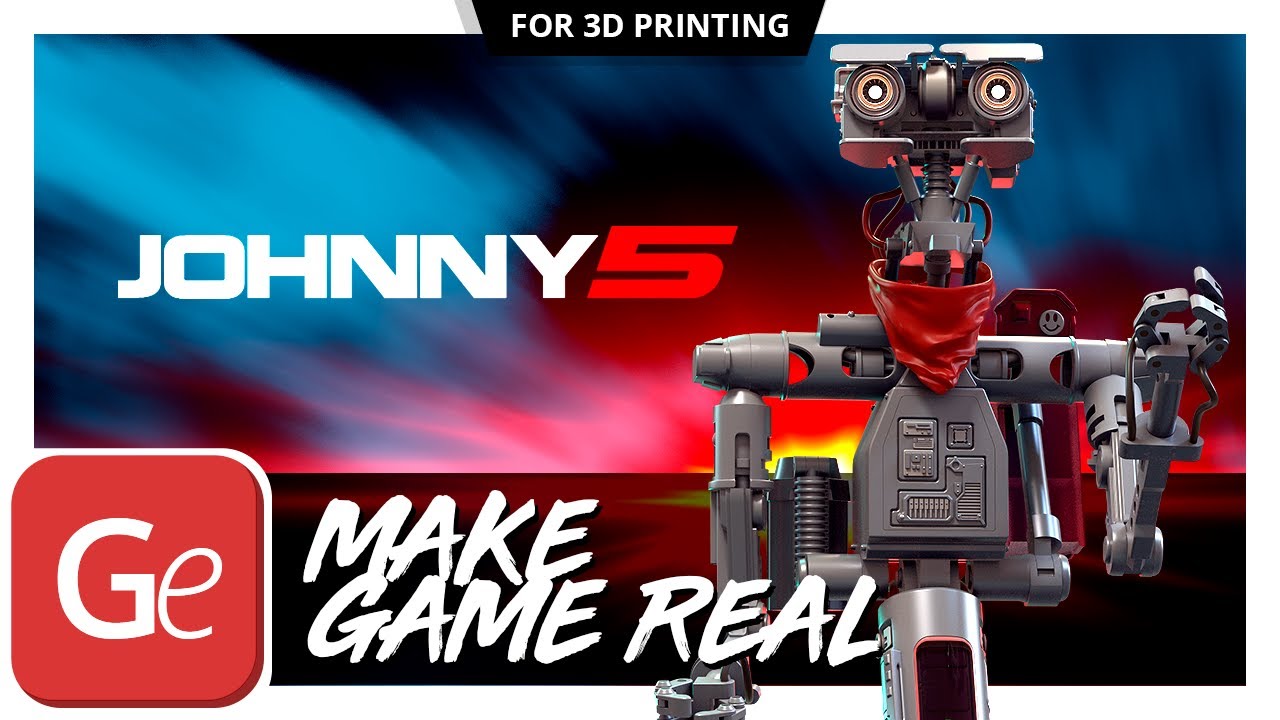 Johnny 5 3D Printing Model | Make Game Real